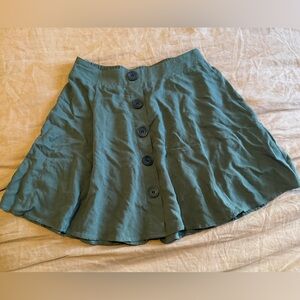 Love, Fire high waisted skirt army green XS